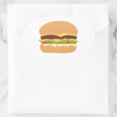 Sticker Ovale burger (Sac)