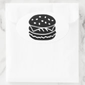 Sticker Ovale Burger (Sac)