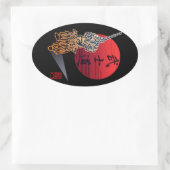 Sticker Ovale Bushido (Sac)