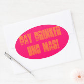 Sticker Ovale Buveur de jour Uno Mas (Enveloppe)