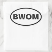 STICKER OVALE BWOM (Sac)