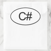 STICKER OVALE C# (Sac)