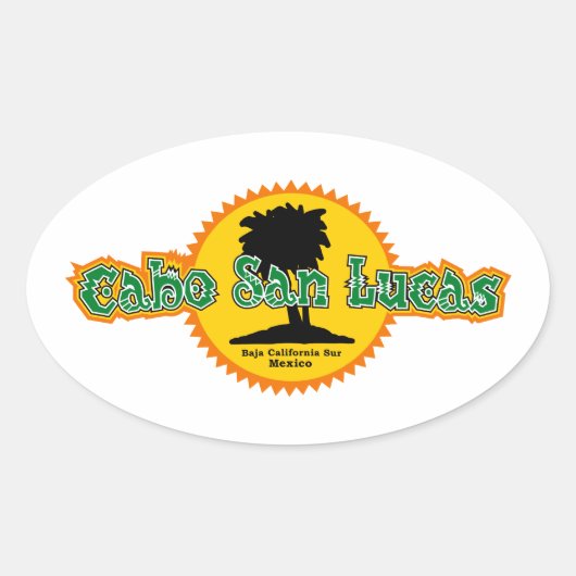 Sticker Ovale Cabo San Lucas Sun (Devant)