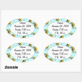 Sticker Ovale Cadeaux Circus Elephant (Feuille)