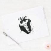 Sticker Ovale caduceus anatomic (Enveloppe)