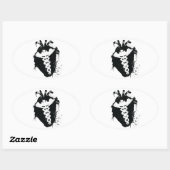 Sticker Ovale caduceus anatomic (Feuille)