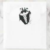 Sticker Ovale caduceus anatomic (Sac)