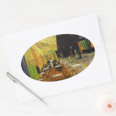 Sticker Ovale Café nocturne de Van Gogh (Enveloppe)