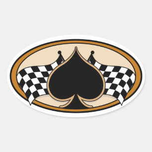 Sticker Ovale Cafe Racer / Moto