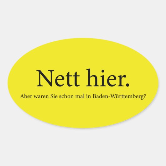 Sticker Ovale caissier (Devant)