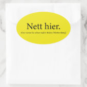 Sticker Ovale caissier (Sac)