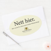 Sticker Ovale caissier (Enveloppe)