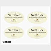 Sticker Ovale caissier (Feuille)