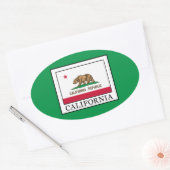 Sticker Ovale Californie (Enveloppe)