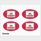 Sticker Ovale Californie (Feuille)