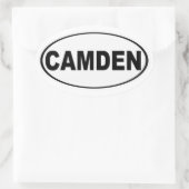 Sticker Ovale Camden Maine (Sac)