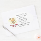 Sticker Ovale Camel - Quel Jour Est-Ce ? (Enveloppe)