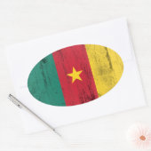 Sticker Ovale Cameroun (Enveloppe)