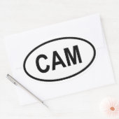 Sticker Ovale Cameroun "CAM" (Enveloppe)