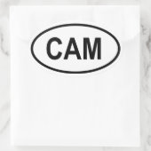 Sticker Ovale Cameroun "CAM" (Sac)