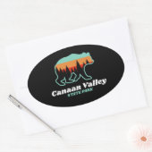 Sticker Ovale Canaan Valley Resort State Park West Virginia Bear (Enveloppe)