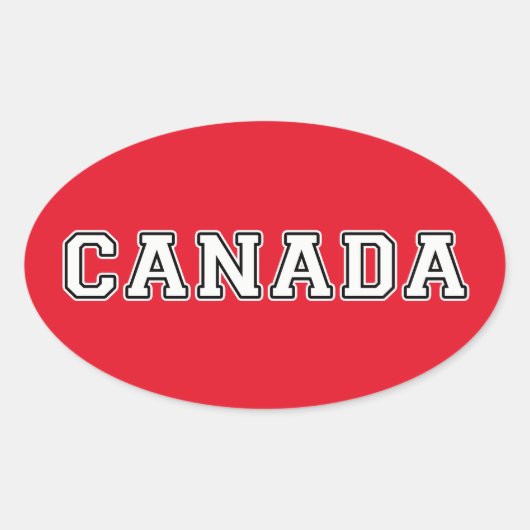 Sticker Ovale Canada (Devant)