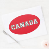 Sticker Ovale Canada (Enveloppe)