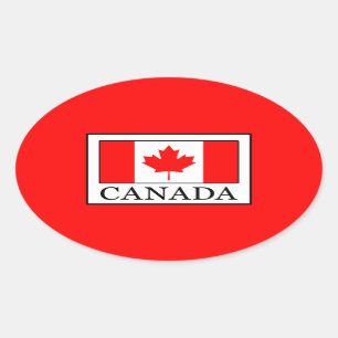 Sticker Ovale Canada