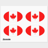 STICKER OVALE CANADA (Feuille)