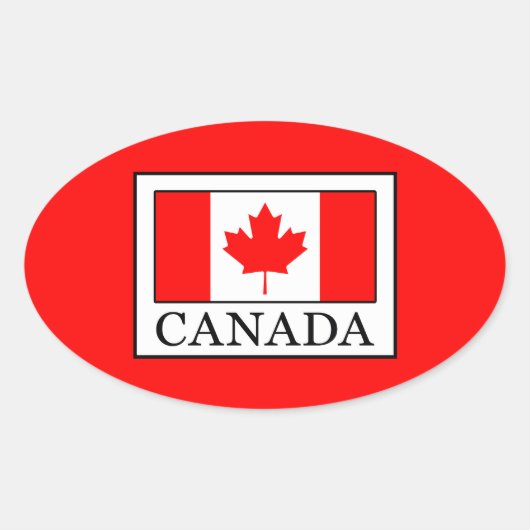 Sticker Ovale Canada (Devant)