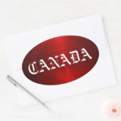 Sticker Ovale canada (Enveloppe)