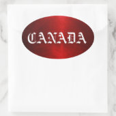 Sticker Ovale canada (Sac)