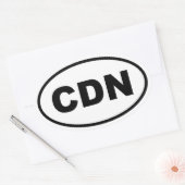 Sticker Ovale Canada CDN (Enveloppe)