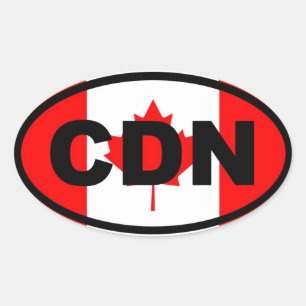 Sticker Ovale Canada CDN