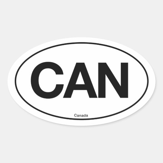 Sticker Ovale Canada Oval (Devant)