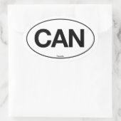 Sticker Ovale Canada Oval (Sac)