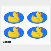 Sticker ovale canard (Feuille)