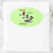 Sticker Ovale Canard Canard Goose (Sac)