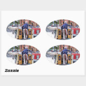 STICKER OVALE CANAUX (Feuille)