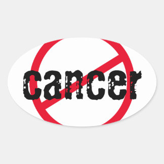 Sticker Ovale Cancer #1