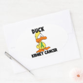 Sticker Ovale Cancer du canard (Enveloppe)