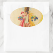 Sticker Ovale Cannes vintage (Sac)