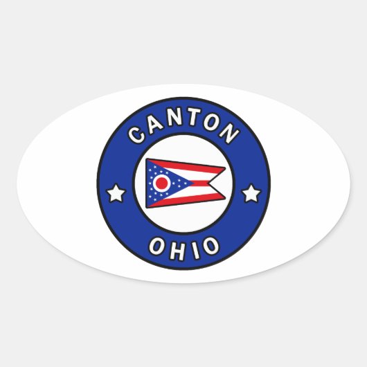 Sticker Ovale Canton Ohio (Devant)