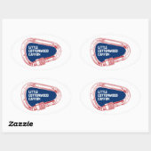 Sticker Ovale Canyon Little Cottonwood (Feuille)