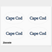 Sticker Ovale Cape Cod (Feuille)