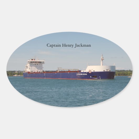 Sticker Ovale Capitaine Henry Jackman (Devant)