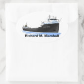 Sticker Ovale Capitaine Richard M. Marshall (Sac)