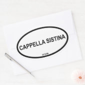STICKER OVALE CAPPELLA SISTINA (Enveloppe)