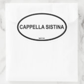 STICKER OVALE CAPPELLA SISTINA (Sac)