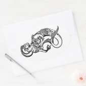 Sticker Ovale capricorne (Enveloppe)
